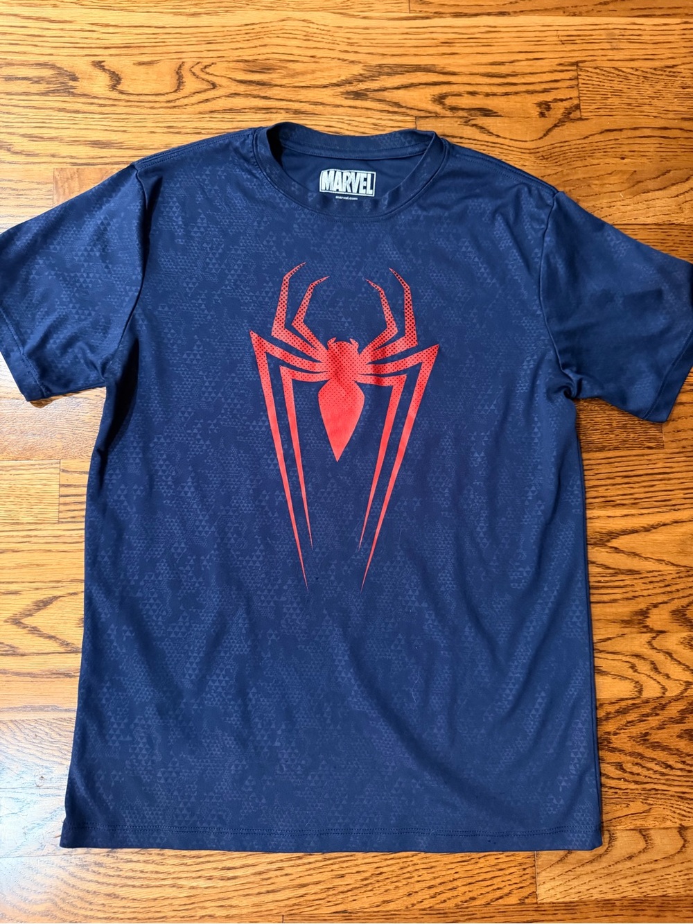 Marvel Navy Blue Spiderman Logo Graphic Tee